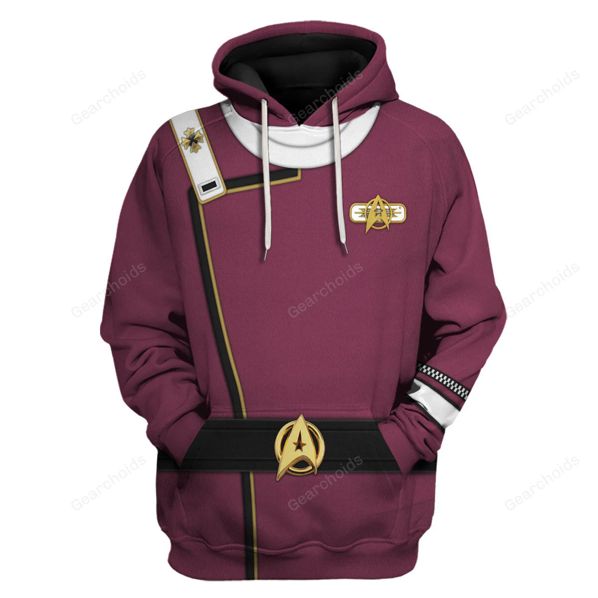SaTr Admiral James T. Kirk Costume Hoodie Sweatshirt Sweatpants - Image 2