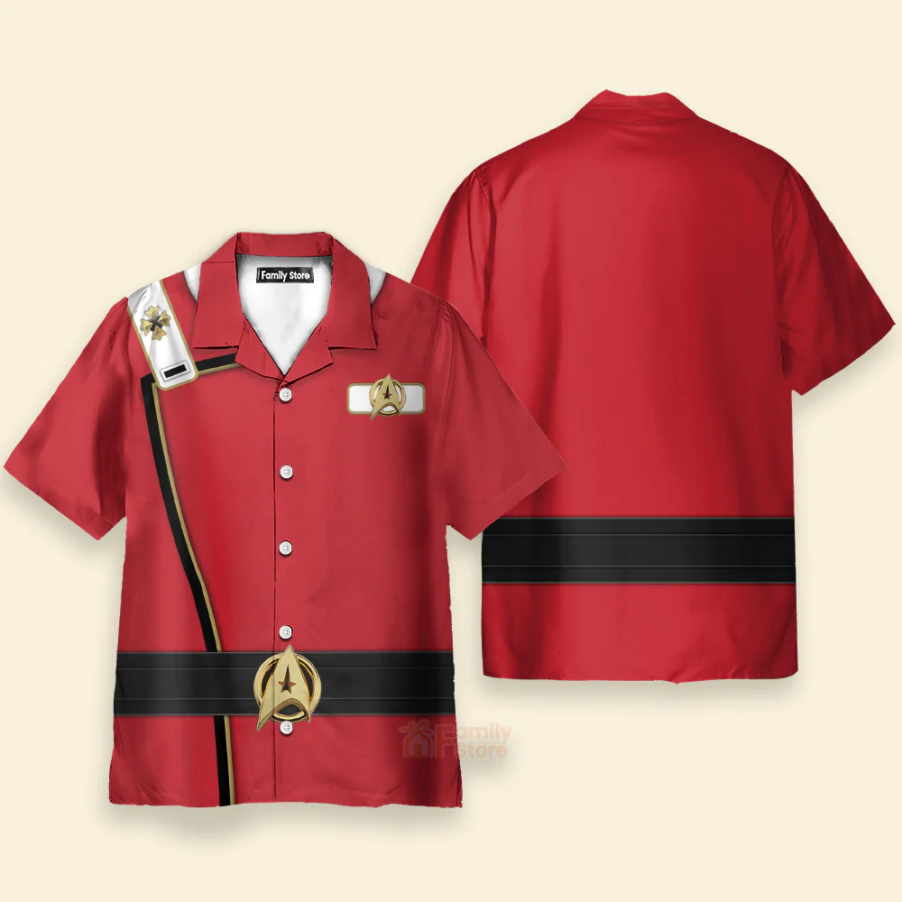 SaTr Admiral James T. Kirk Costume Officer - Hawaiian Shirt - Image 2