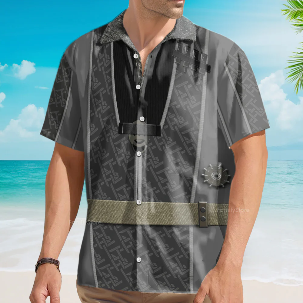SaTr Deep Space Nine Jem’Hadar Military Costume Hawaiian Shirt - Image 4