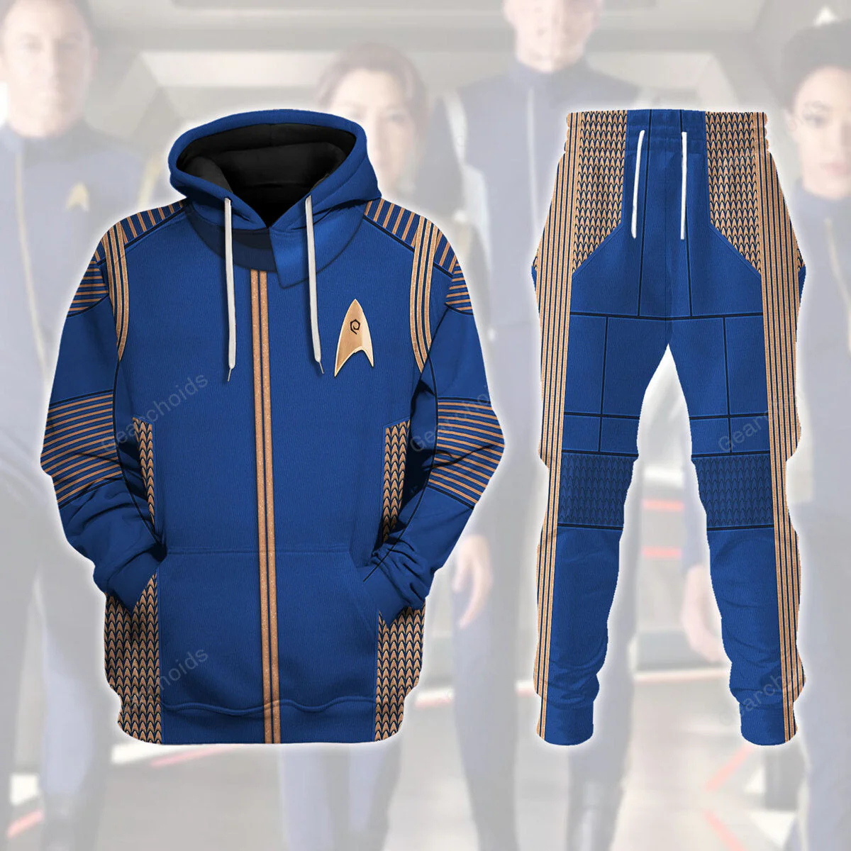 SaTr Discovery Uniform Brown Hoodie Sweatshirt Sweatpants