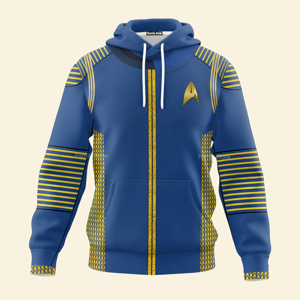 SaTr Discovery Uniform Gold Hoodie Sweatshirt Sweatpants - Image 2