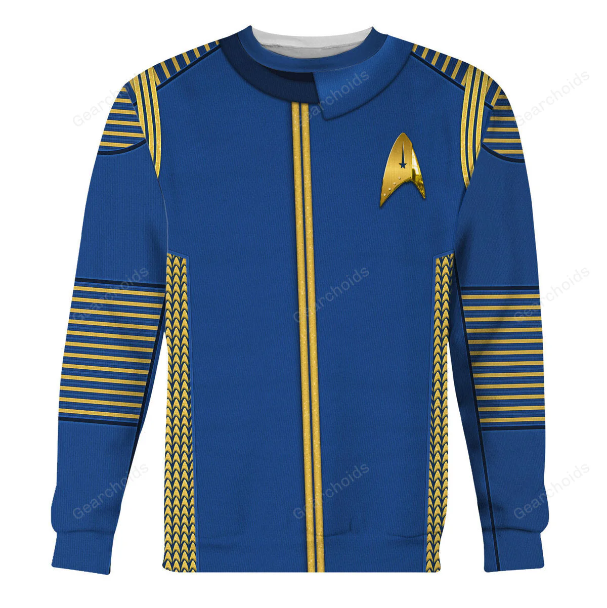 SaTr Discovery Uniform Gold Hoodie Sweatshirt Sweatpants - Image 7