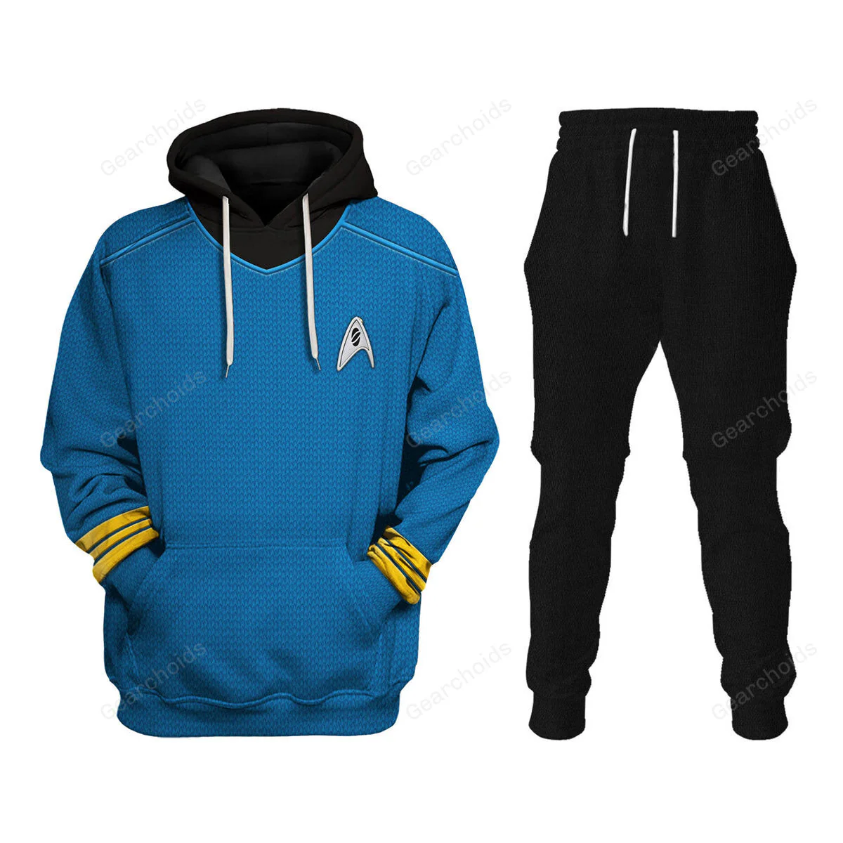 SaTr Into Darkness Blue Hoodie Sweatshirt Sweatpants