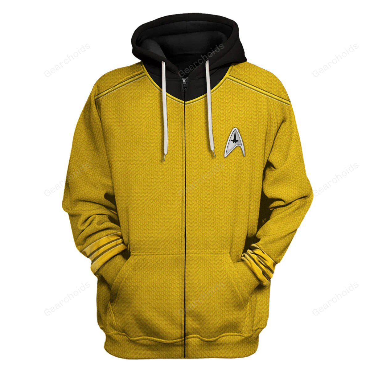 SaTr Into Darkness Gold Hoodie Sweatshirt Sweatpants - Image 3
