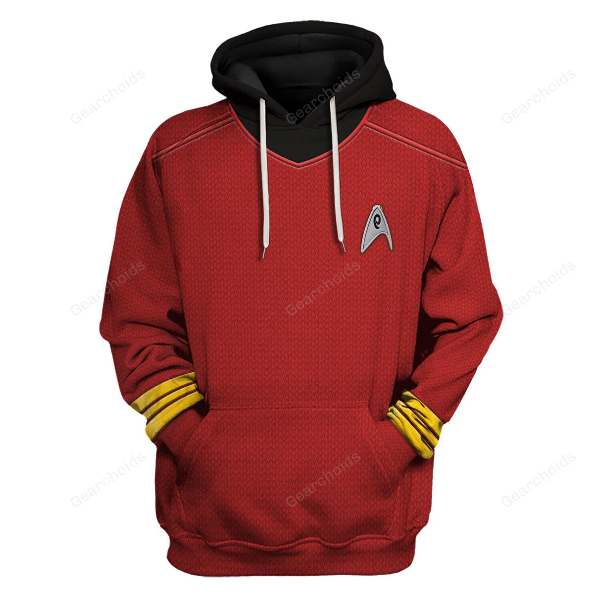 SaTr Into Darkness Red Hoodie Sweatshirt Sweatpants - Image 2