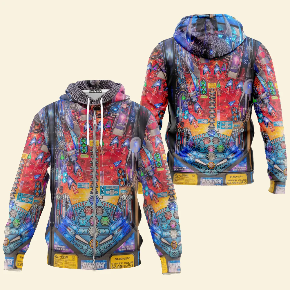 SaTr Pinball 107 Hoodie For Men And Women - Image 3