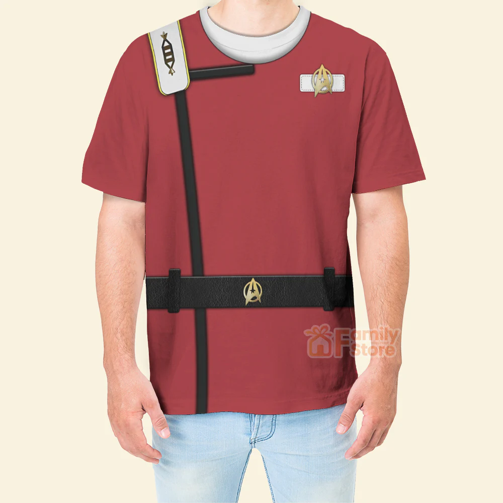 SaTr Starfleet Uniform The Wrath of Khan Officer - 3D TShirt - Image 4