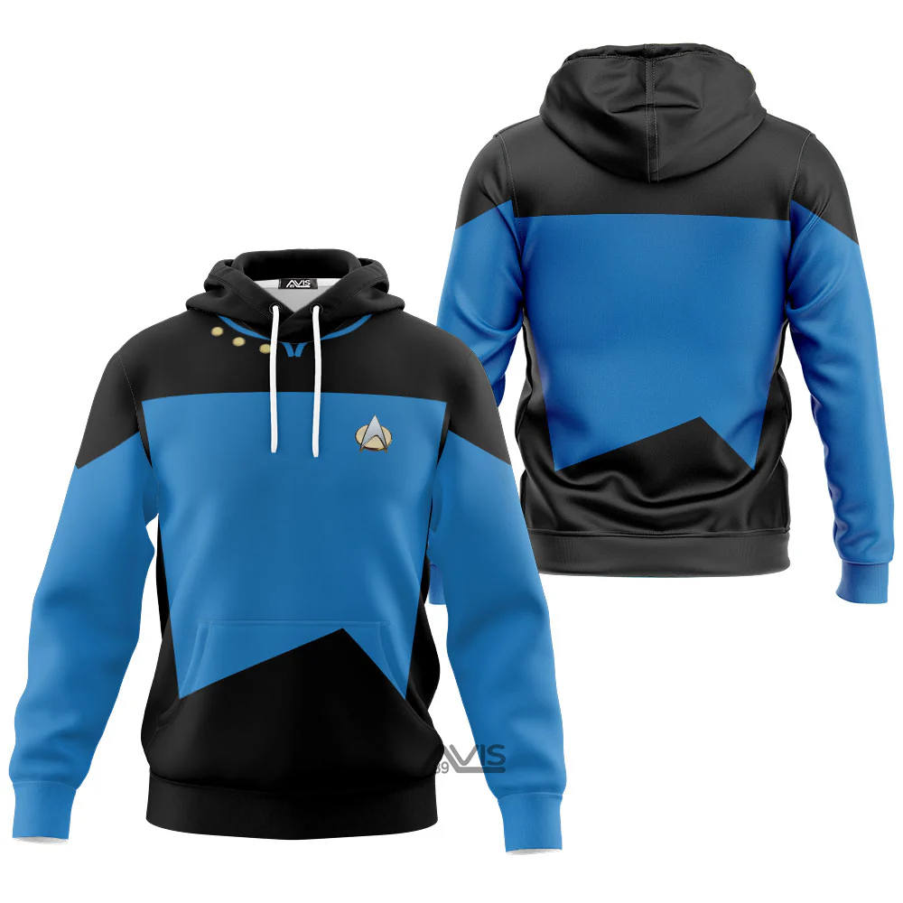 SaTr The Next Generation Blue Hoodie Sweatshirt Sweatpants - Image 3