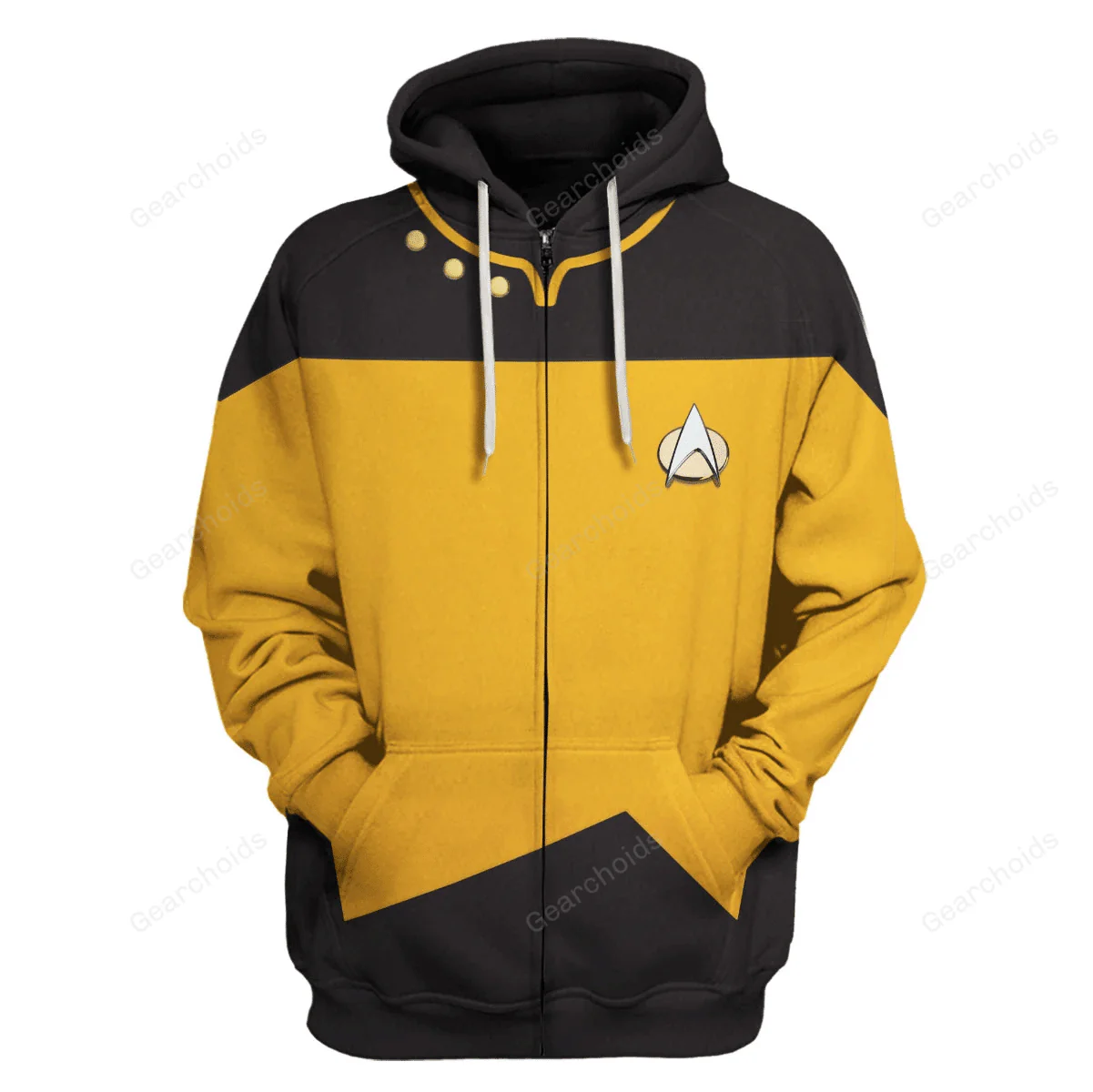 SaTr The Next Generation Yellow Hoodie Sweatshirt Sweatpants - Image 3