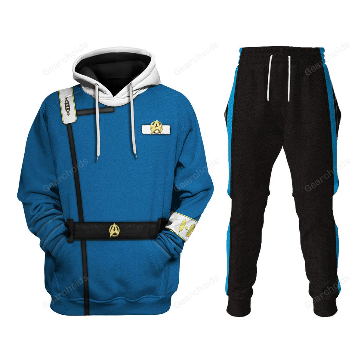 SaTr Wrath Of Khan Kirk Spock Starfleet Blue Hoodie Sweatshirt Sweatpants