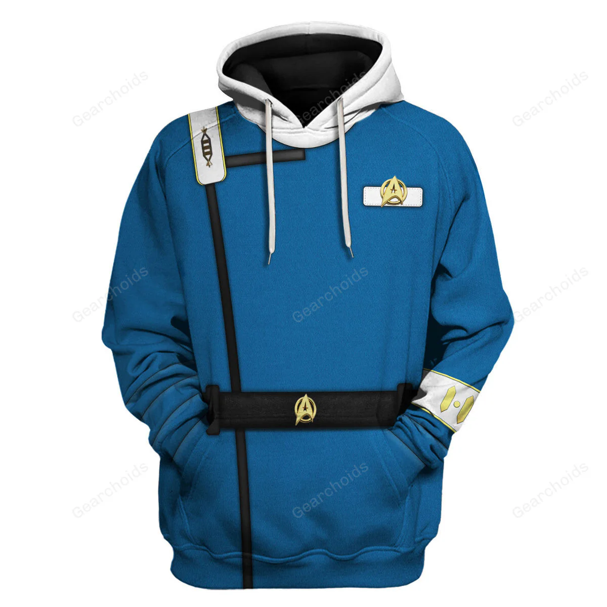SaTr Wrath Of Khan Kirk Spock Starfleet Blue Hoodie Sweatshirt Sweatpants - Image 2