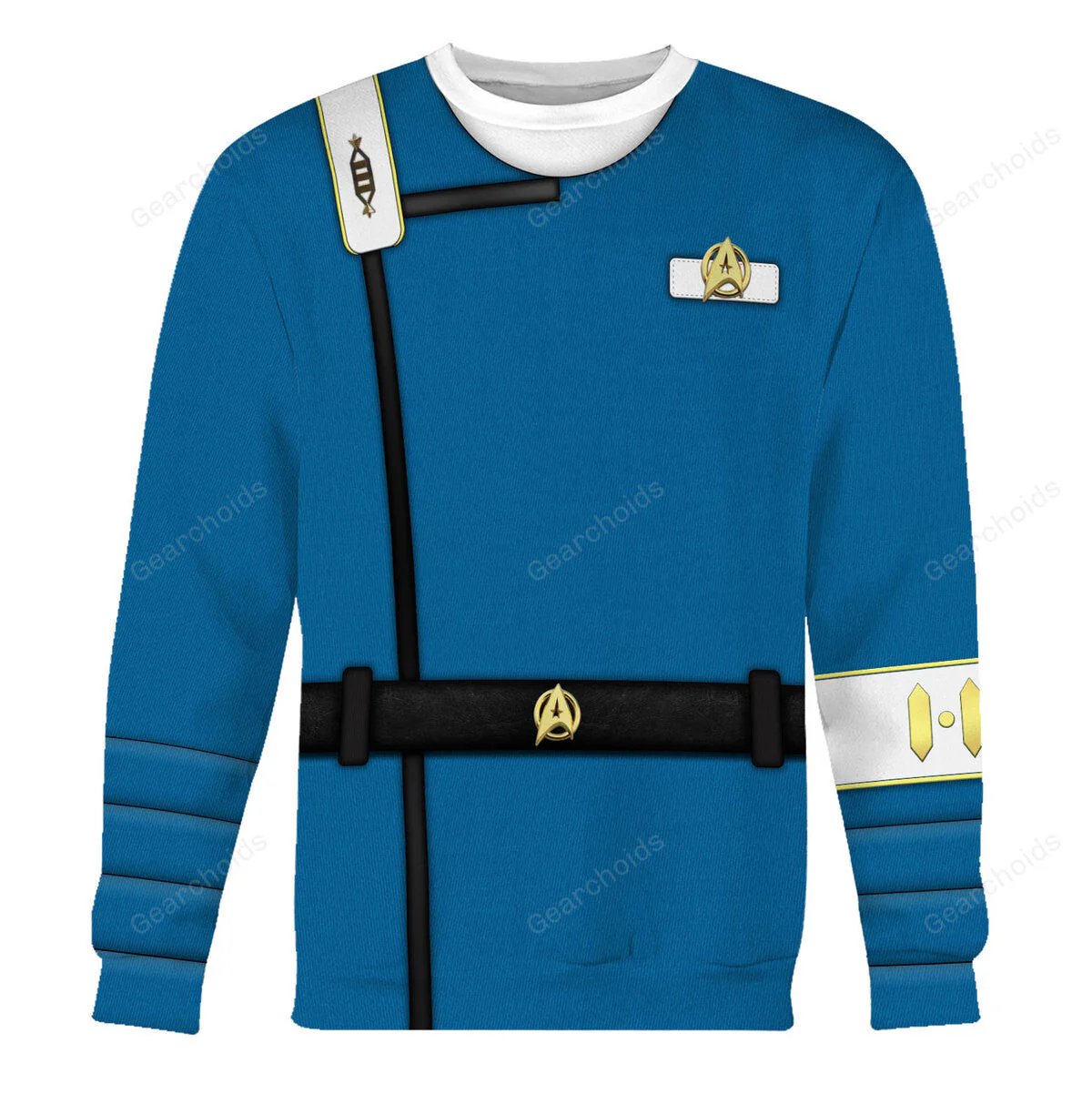 SaTr Wrath Of Khan Kirk Spock Starfleet Blue Hoodie Sweatshirt Sweatpants - Image 4