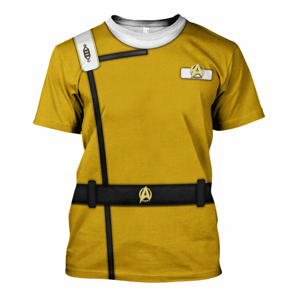 SaTr Wrath Of Khan Kirk Spock Starfleet Yellow Cool T-Shirt