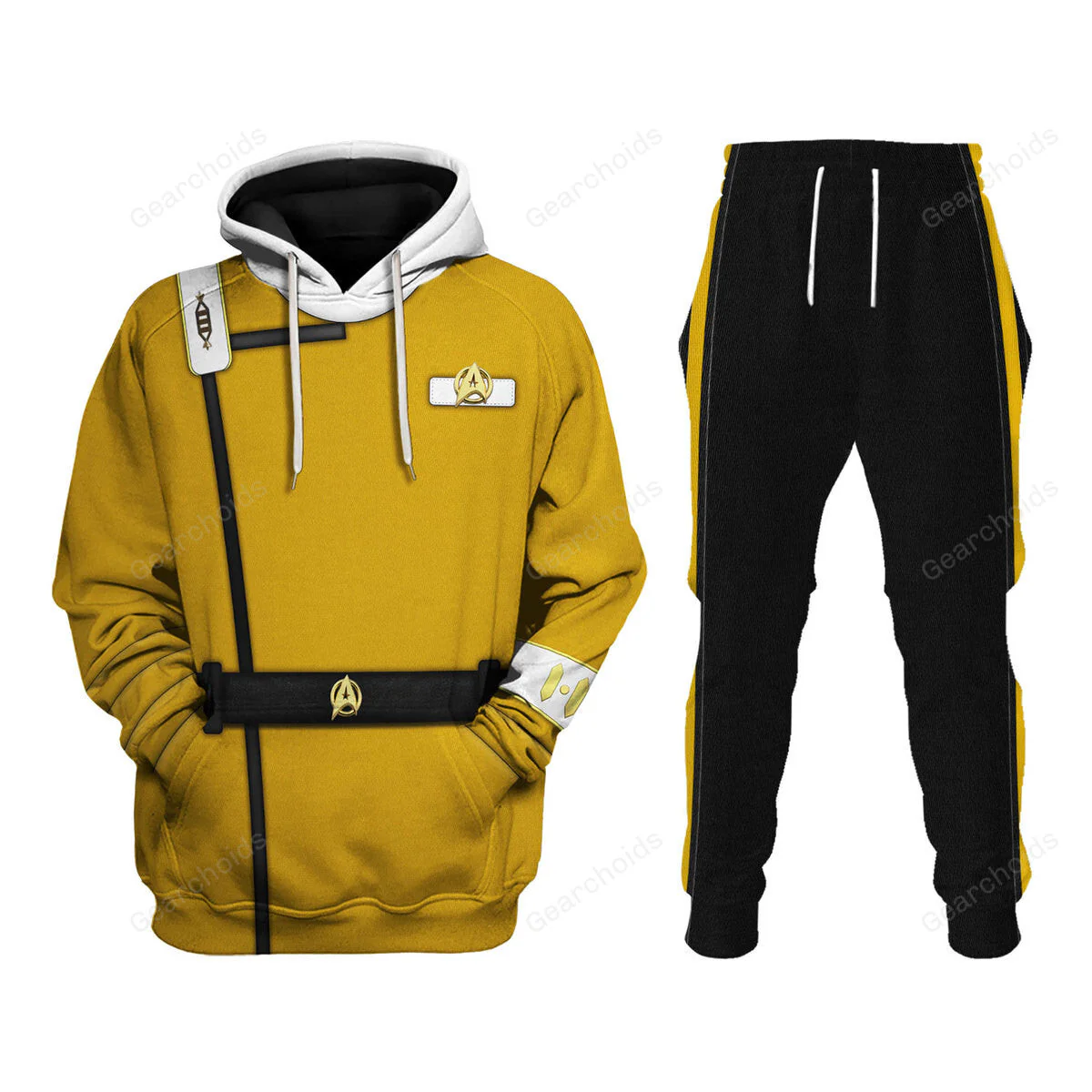 SaTr Wrath Of Khan Kirk Spock Starfleet Yellow Hoodie Sweatshirt Sweatpants
