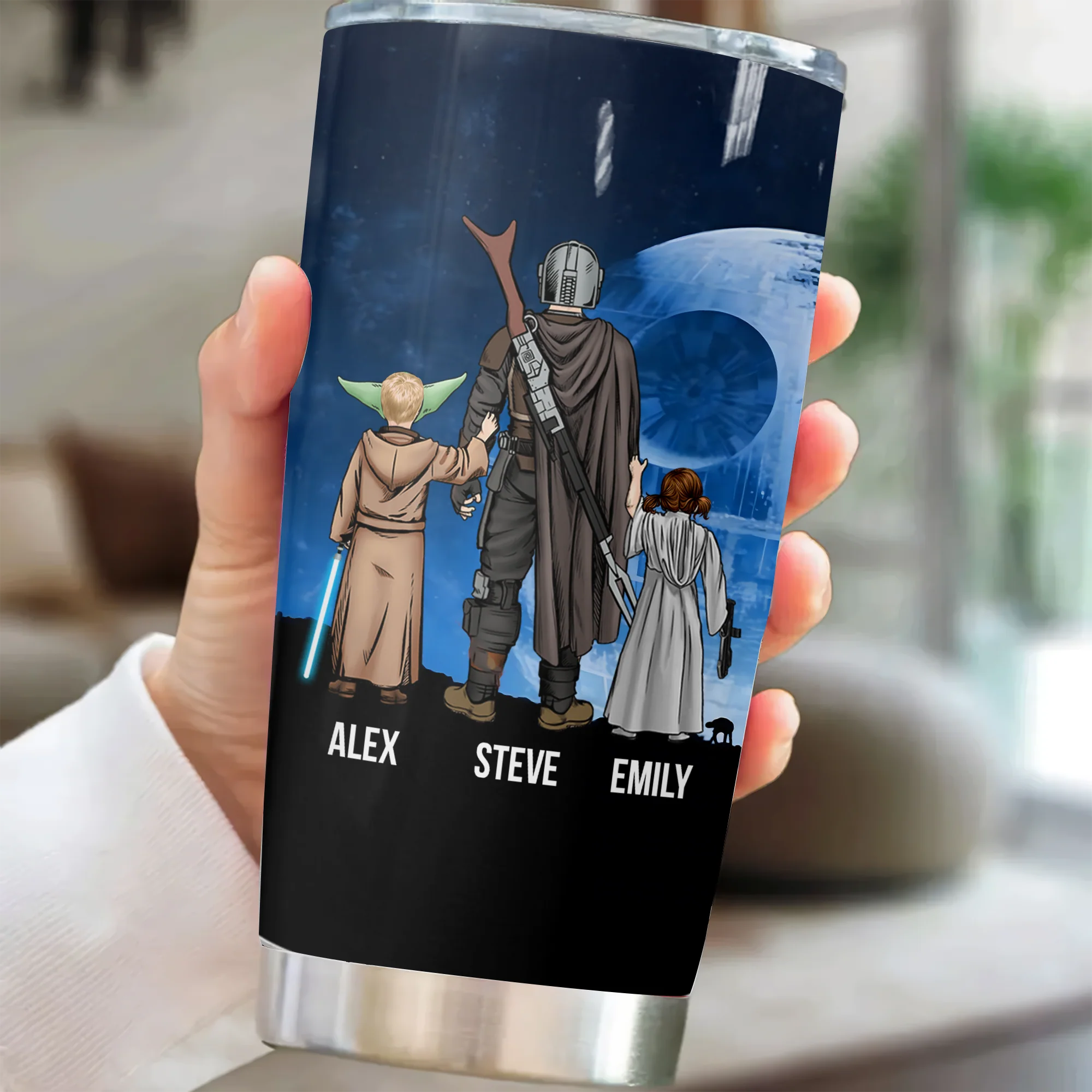 Stwa Dad Is The Best In The Universe - Personalized Stainless Steel Tumbler - Gift For Dad, Father's Day | CL08 NA94 - Image 3