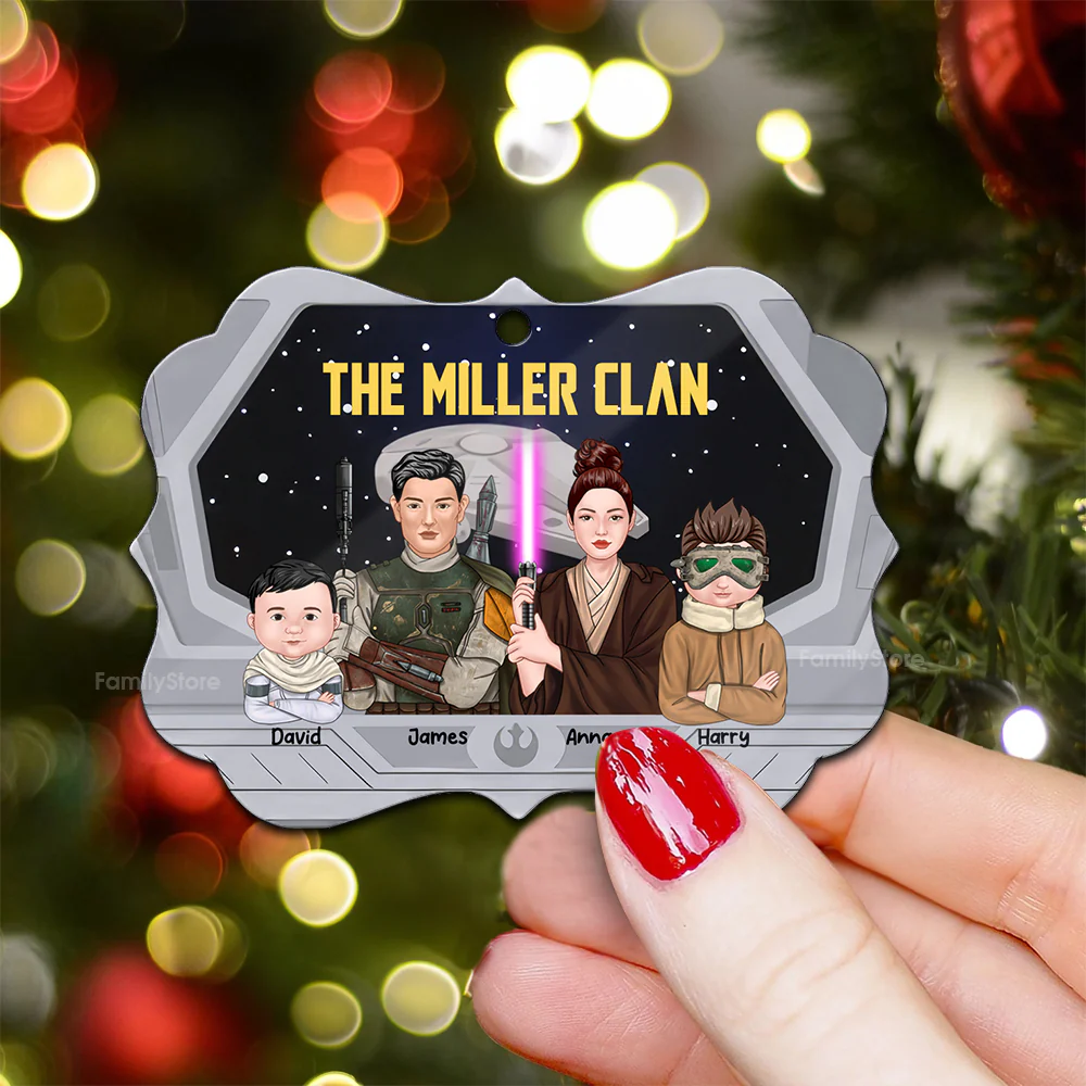 Stwa Galaxy Clan - Personalized Wood Ornament - Gift For Family Members - NA94 - Image 5
