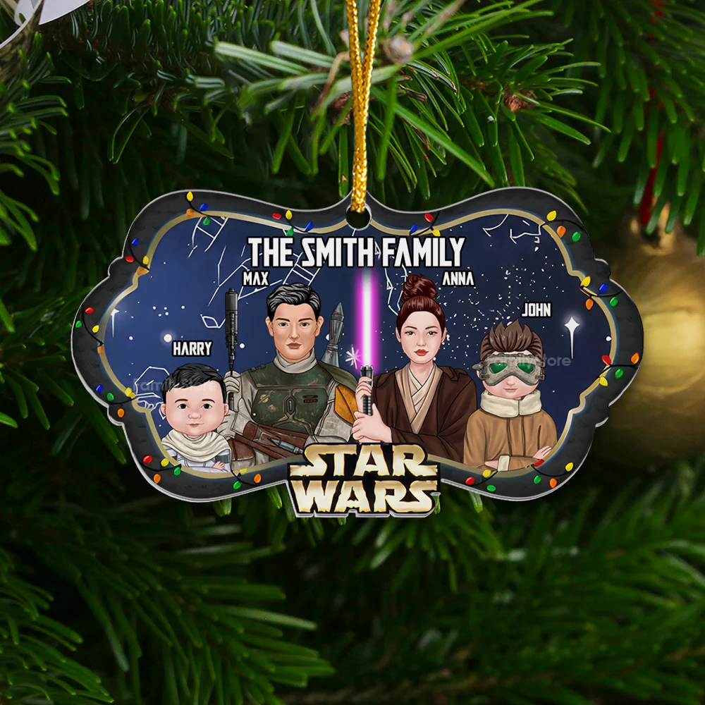 Stwa The Force Strong With Us We Are One - Personalized Acrylic Ornament - Gift For Family Members - CL46 NA94 - Image 2