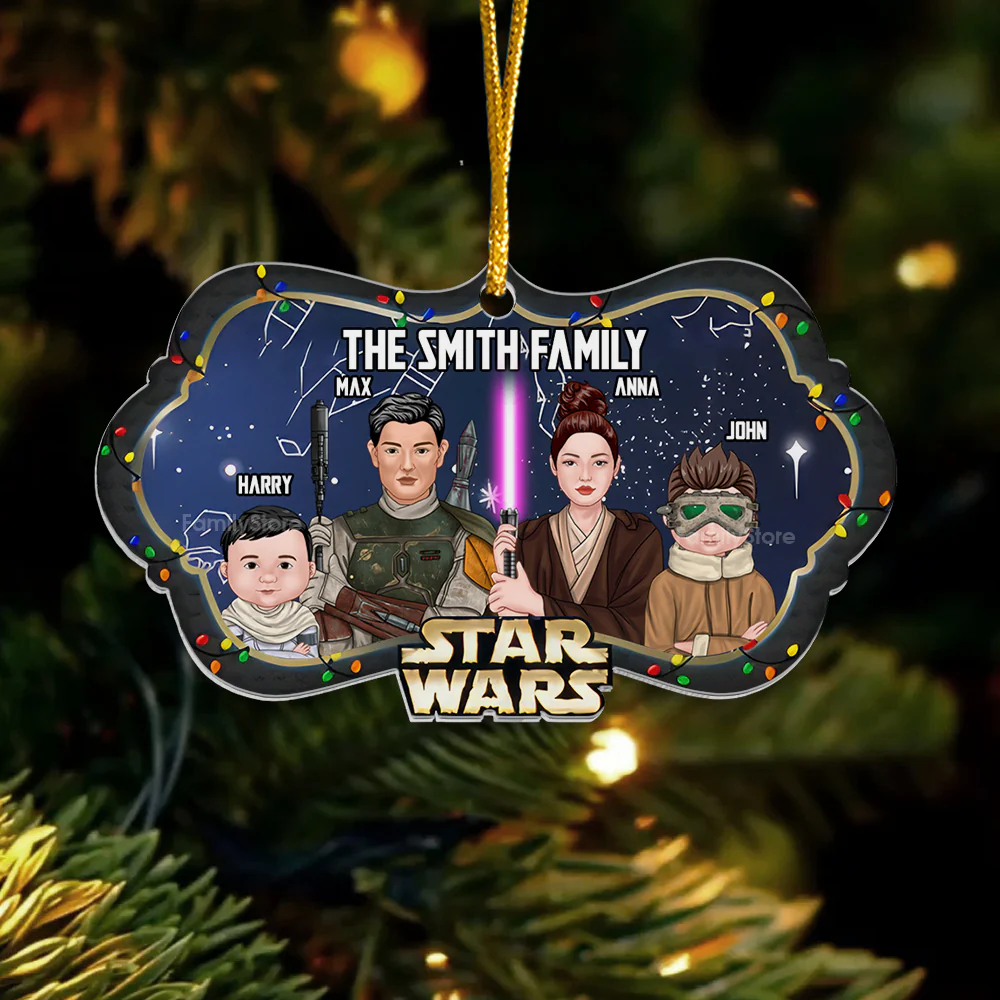 Stwa The Force Strong With Us We Are One - Personalized Acrylic Ornament - Gift For Family Members - CL46 NA94 - Image 3