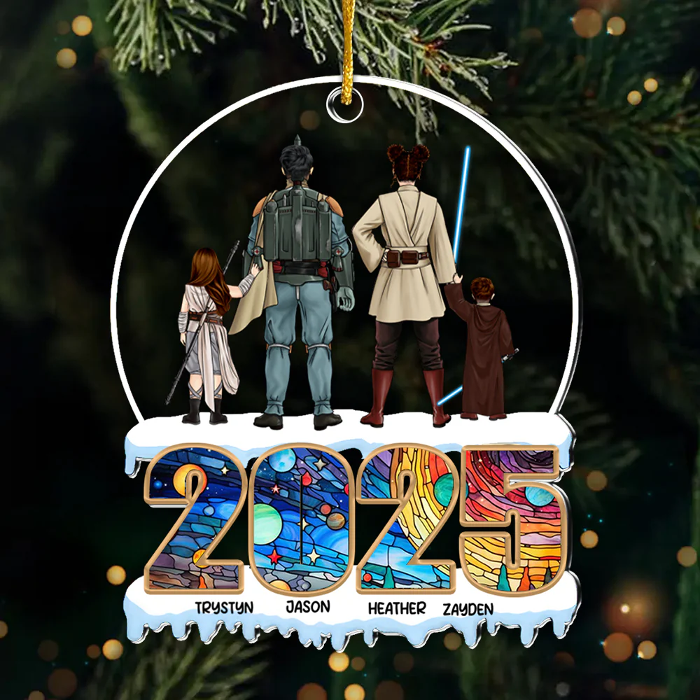 Stwa We Are One We Are Legends In The Galaxy - Personalized Acrylic Ornament - Gift For Family Members - CL08 NA94