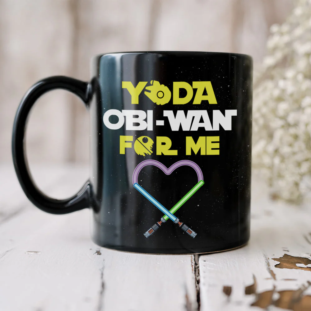 Stwa Yoda Want It For Me - Personalized Black Mug - Gift For Couple, Husband Wife, Anniversary  Gift - CL19 NA94 - Image 2