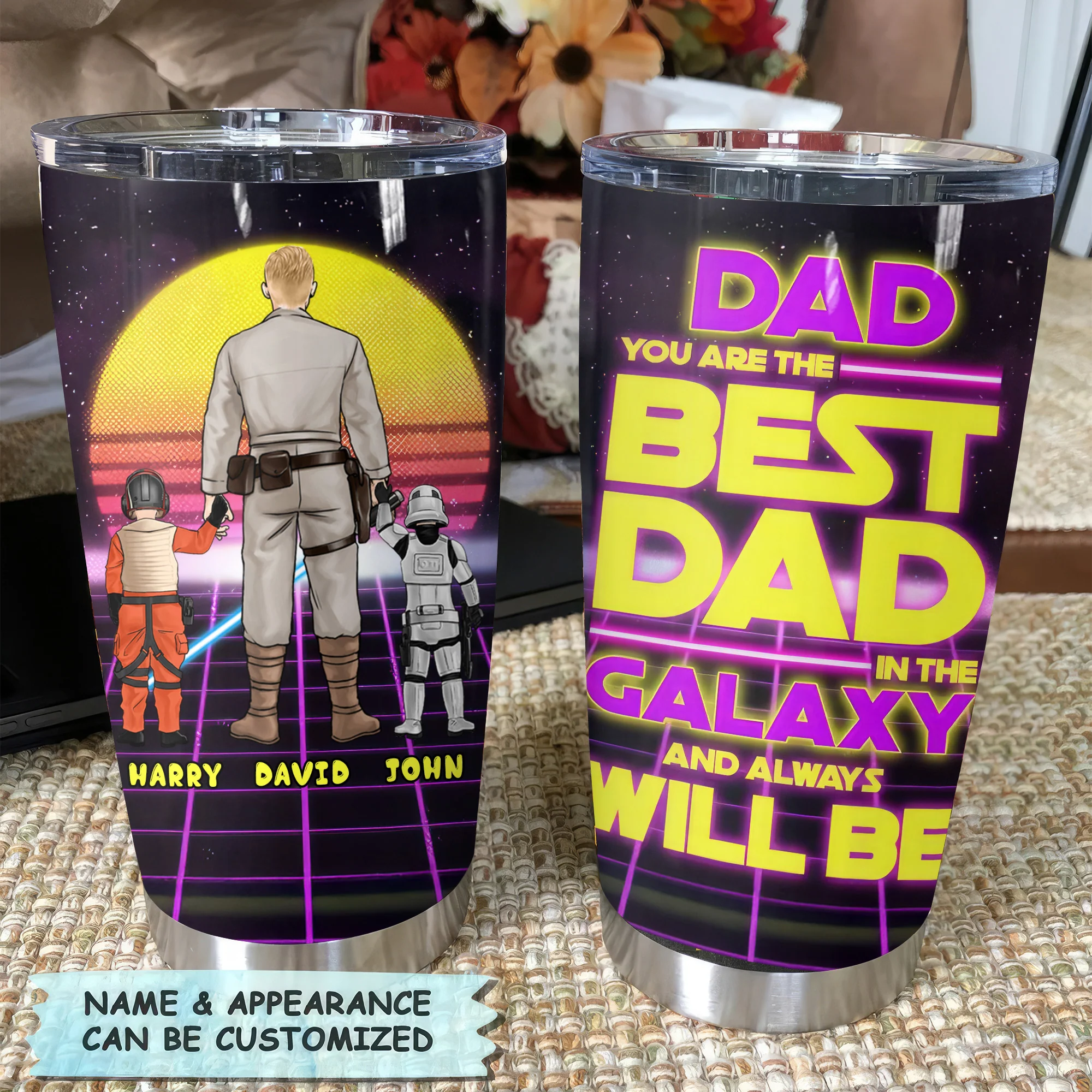 Stwa You Are The Best Dad In The Galaxy And Always Will Be - Personalized Stainless Steel Tumbler - Gift For Dad, Father's Day | CL08 NA94 - Image 4