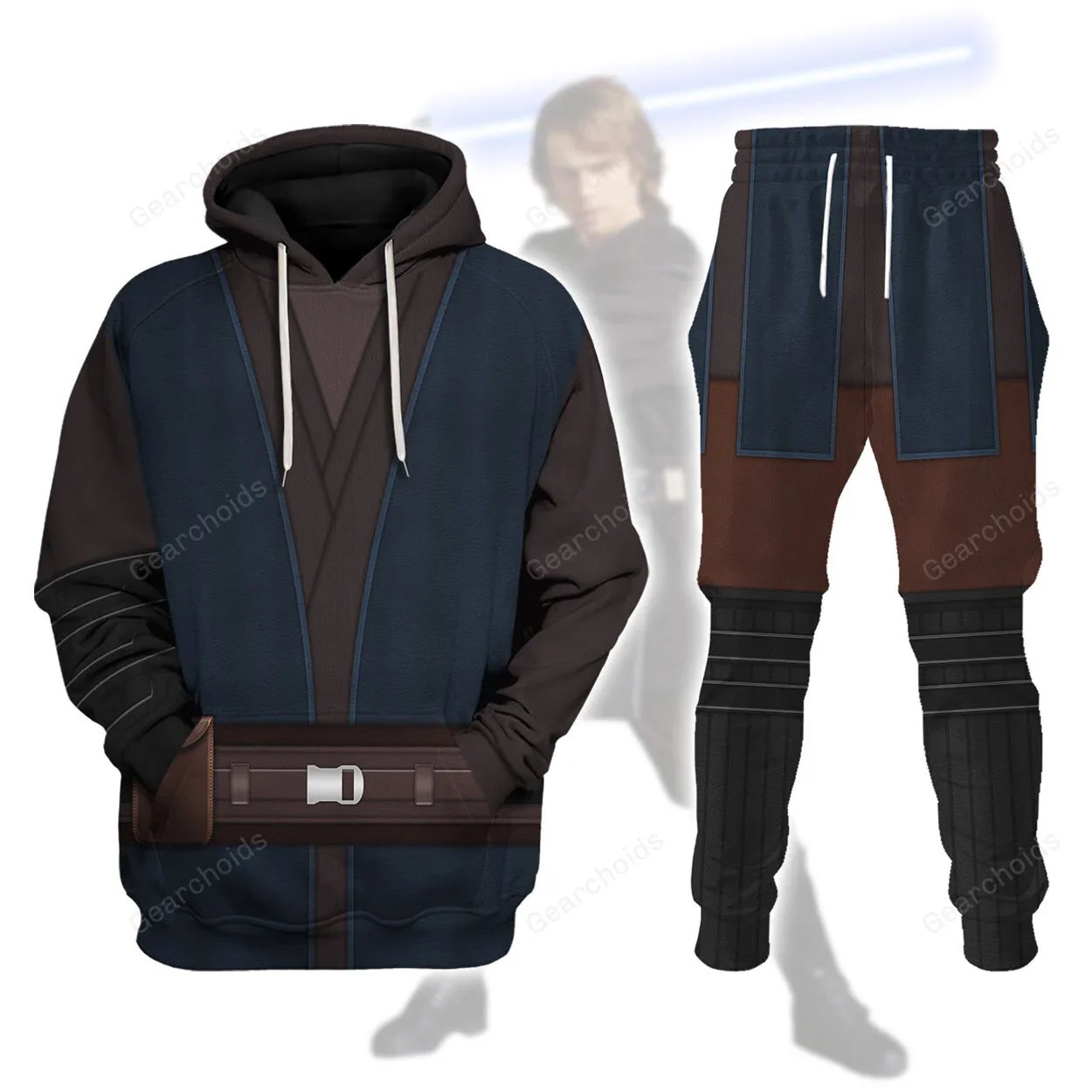 Stwa Anakin Skywalker's Jedi Robes Costume Hoodie Sweatshirt Sweatpants CSSWR080