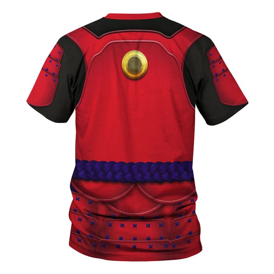 Stwa Ashigaru Red Akazonae Koyal Guard Hoodie Sweatshirt Sweatpants Tshirt Hawaiian shirt CSSWR033 - Image 12