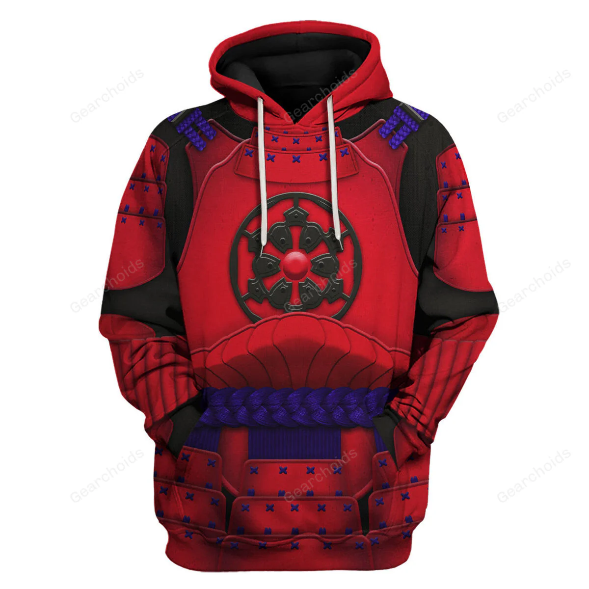 Stwa Ashigaru Red Akazonae Koyal Guard Hoodie Sweatshirt Sweatpants Tshirt Hawaiian shirt CSSWR033 - Image 2