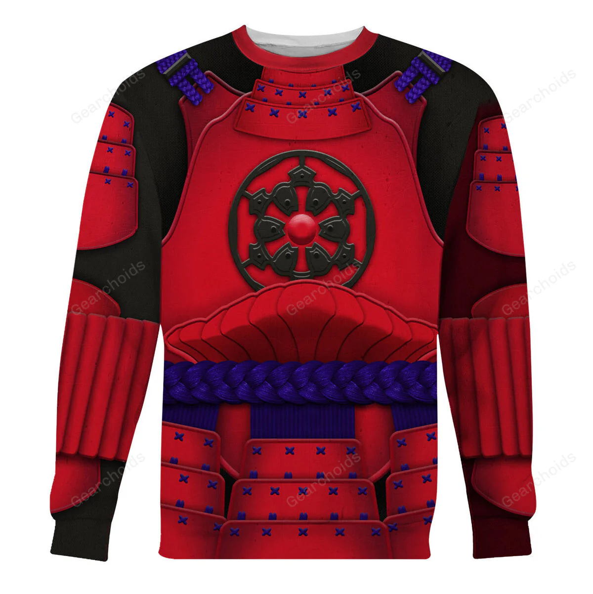 Stwa Ashigaru Red Akazonae Koyal Guard Hoodie Sweatshirt Sweatpants Tshirt Hawaiian shirt CSSWR033 - Image 4