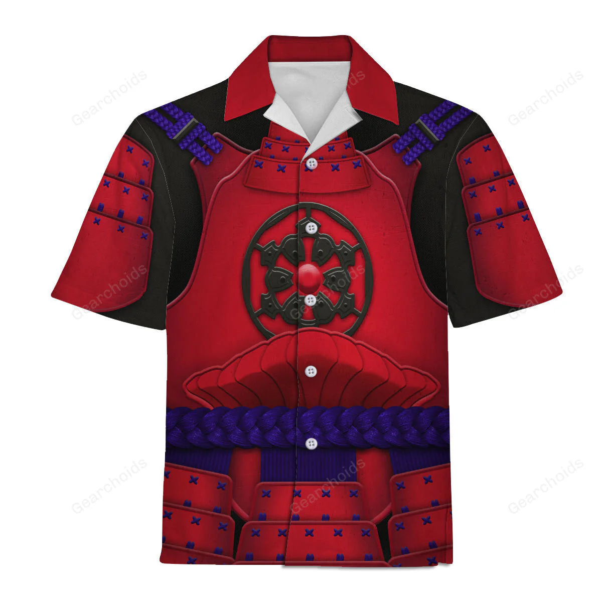 Stwa Ashigaru Red Akazonae Koyal Guard Hoodie Sweatshirt Sweatpants Tshirt Hawaiian shirt CSSWR033 - Image 9