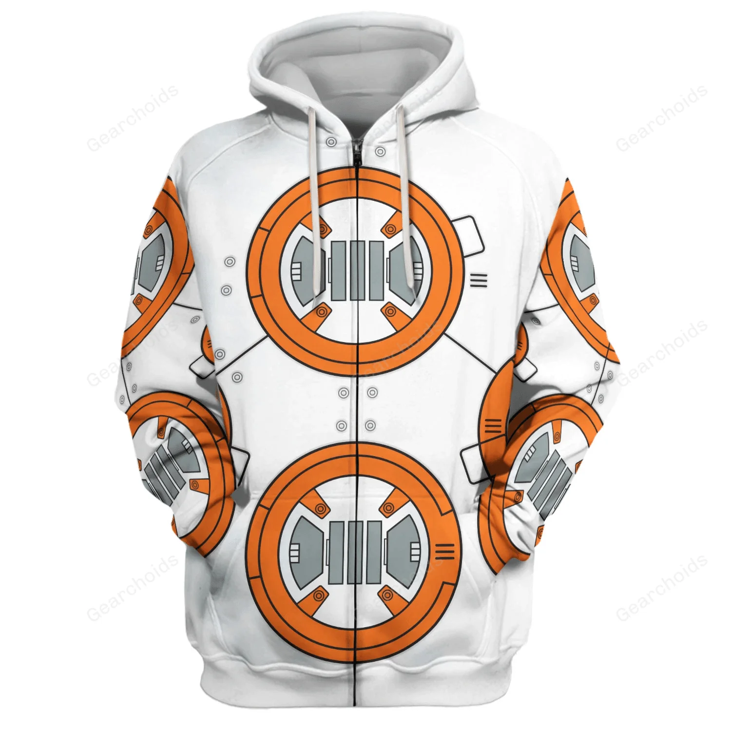 Stwa BB 8 Robot Costume Hoodie Sweatshirt Sweatpants Tshirt Hawaiian shirt CSSWR016 - Image 3