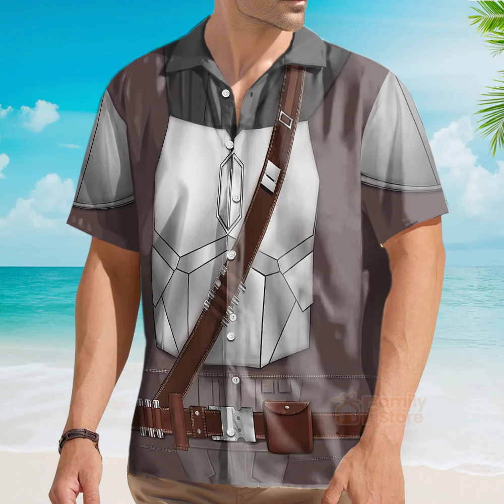 Stwa Beskar Cosplay Hawaiian Shirt - Image 3
