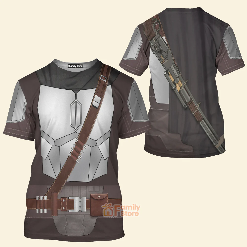 Stwa Beskar Mandalorian Costume T-Shirt For Men And Women CSSWR060 - Image 2