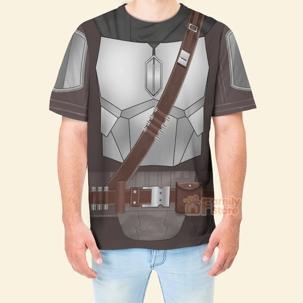 Stwa Beskar Mandalorian Costume T-Shirt For Men And Women CSSWR060 - Image 4