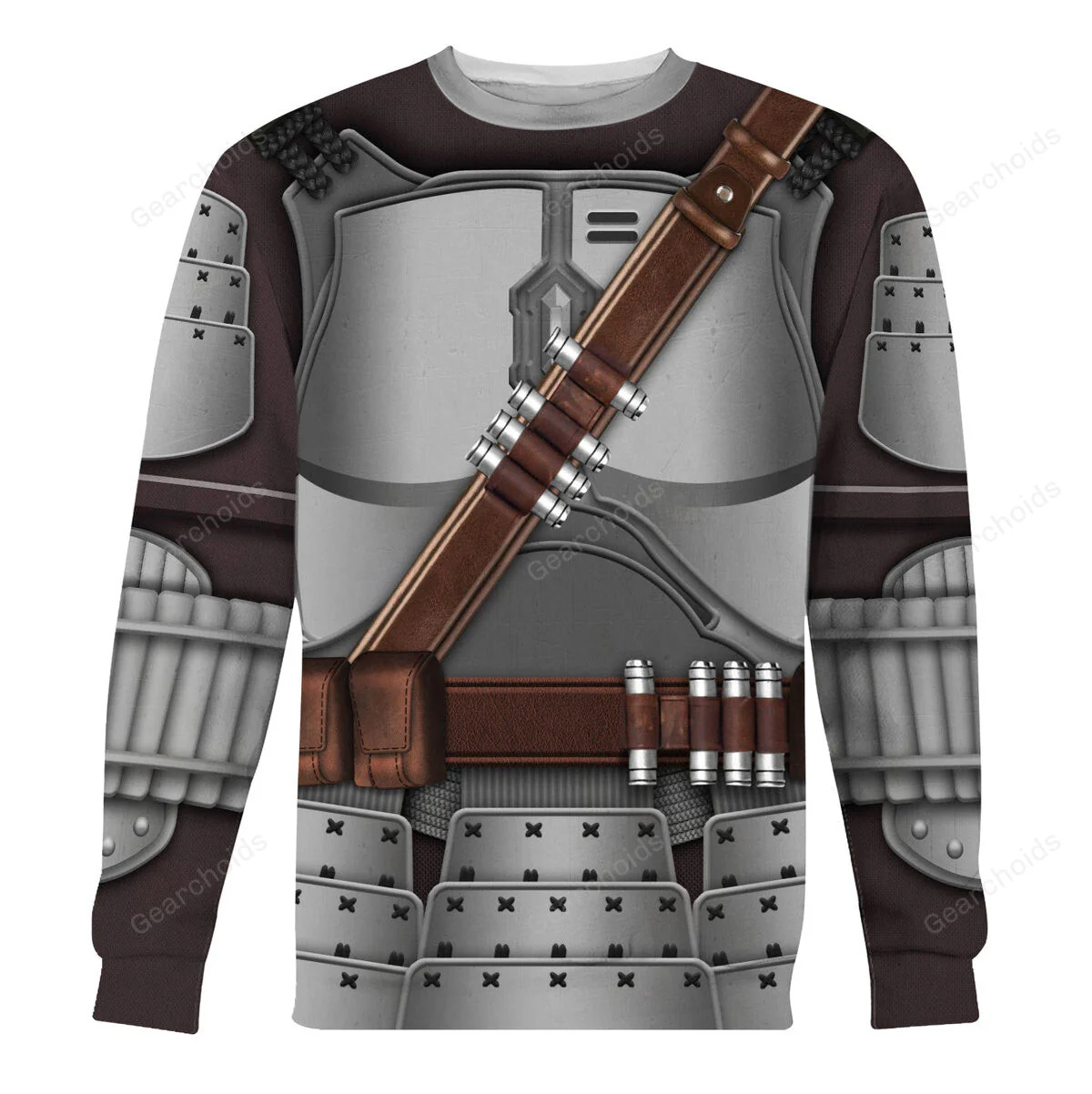 Stwa Beskar Mandalorian Samurai Hoodie Sweatshirt Sweatpants CSSWR041 - Image 4