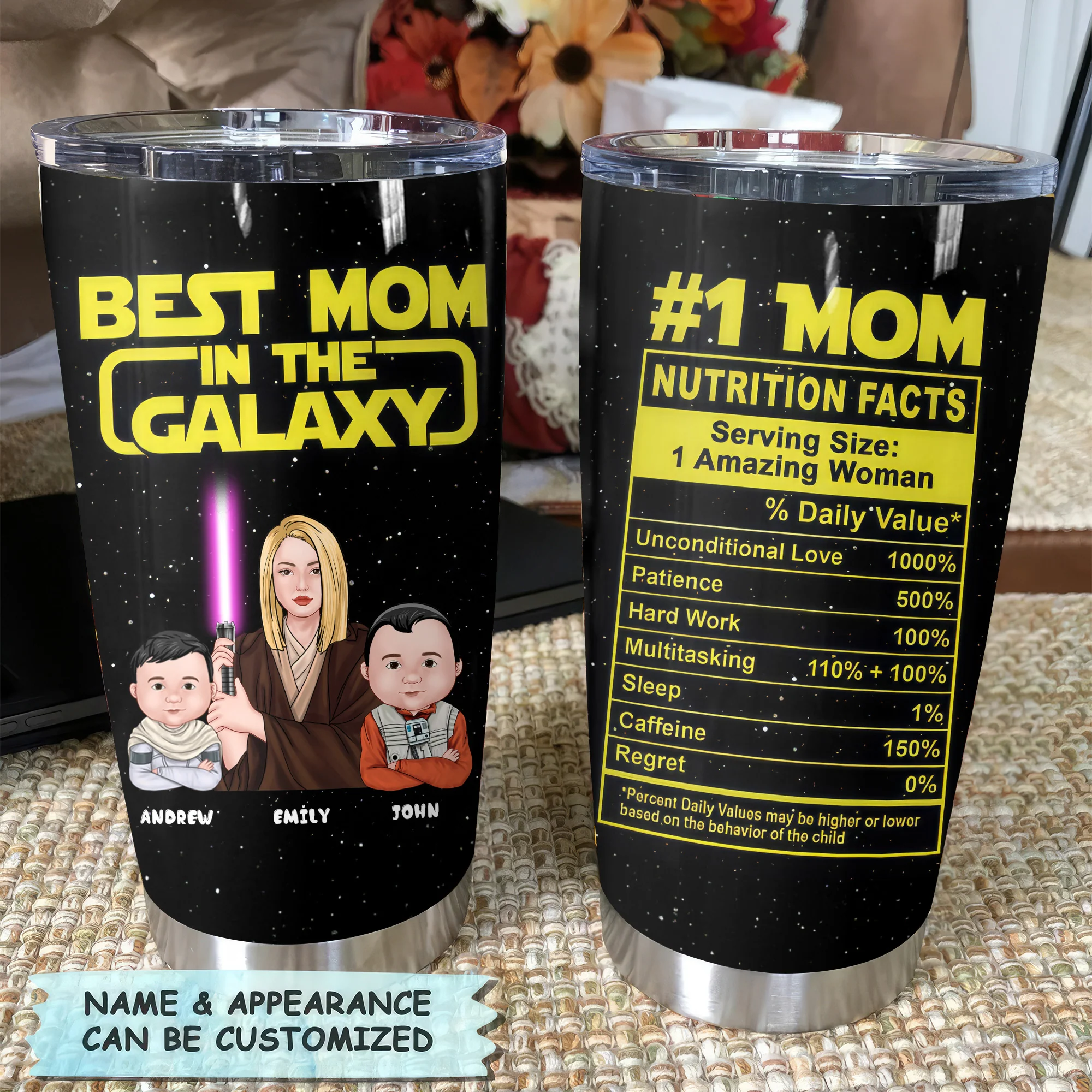 Stwas Best Mom In The Galaxy - Personalized Stainless Steel Tumbler - Gift For Mom, Mother's Day | CL46 NA94 - Image 4
