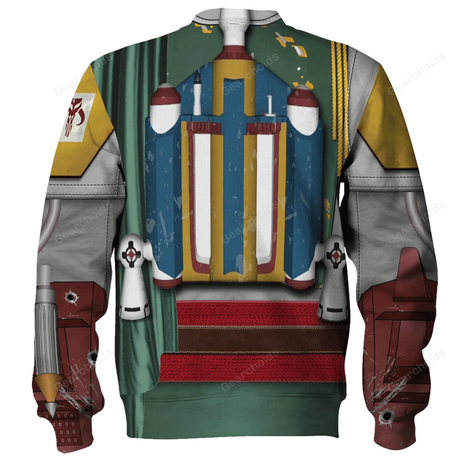 Stwa Boba Fett Costume Hoodie Sweatshirt Sweatpants CSSWR005 - Image 7