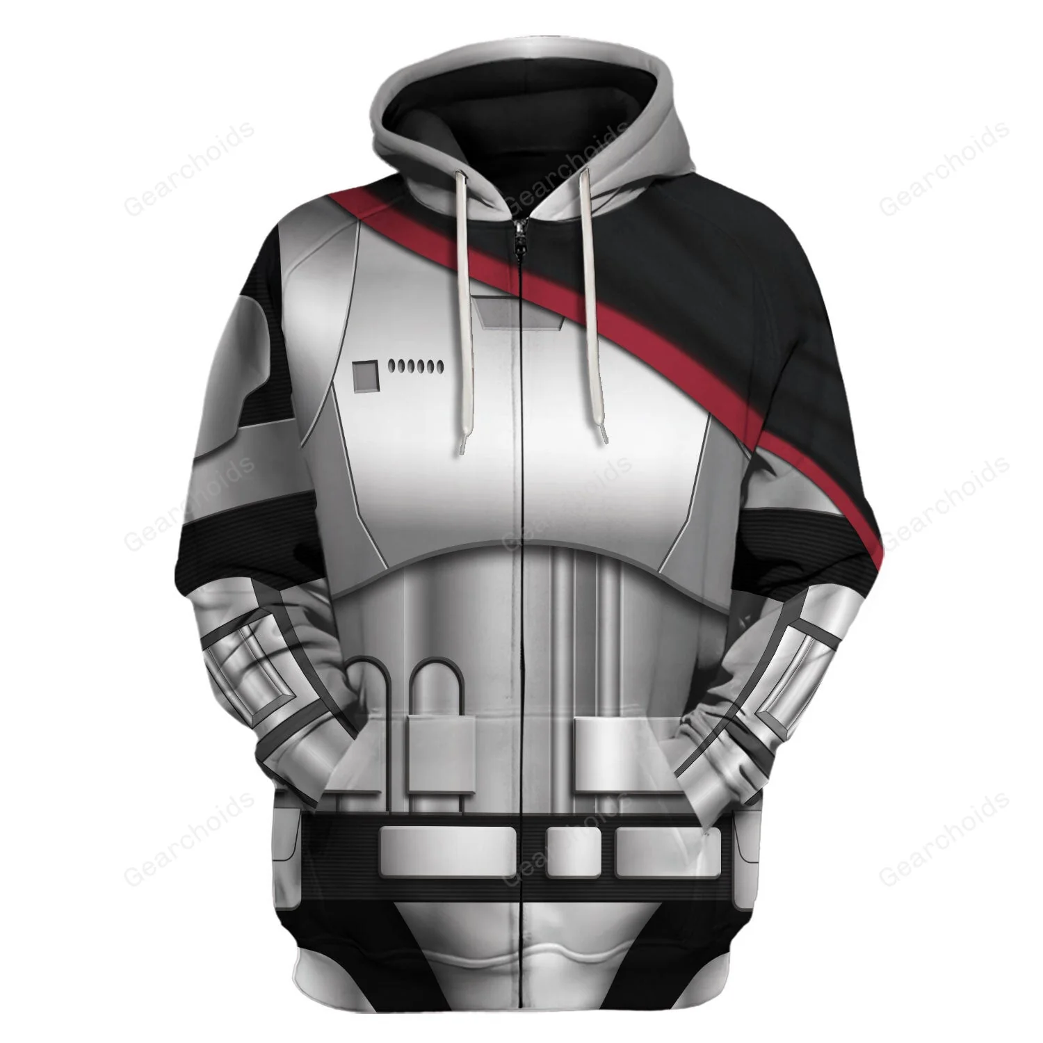 Stwa Captain Phasma's Armor Hoodie Sweatshirt Sweatpants Tshirt Hawaiian shirt CSSWR078 - Image 3