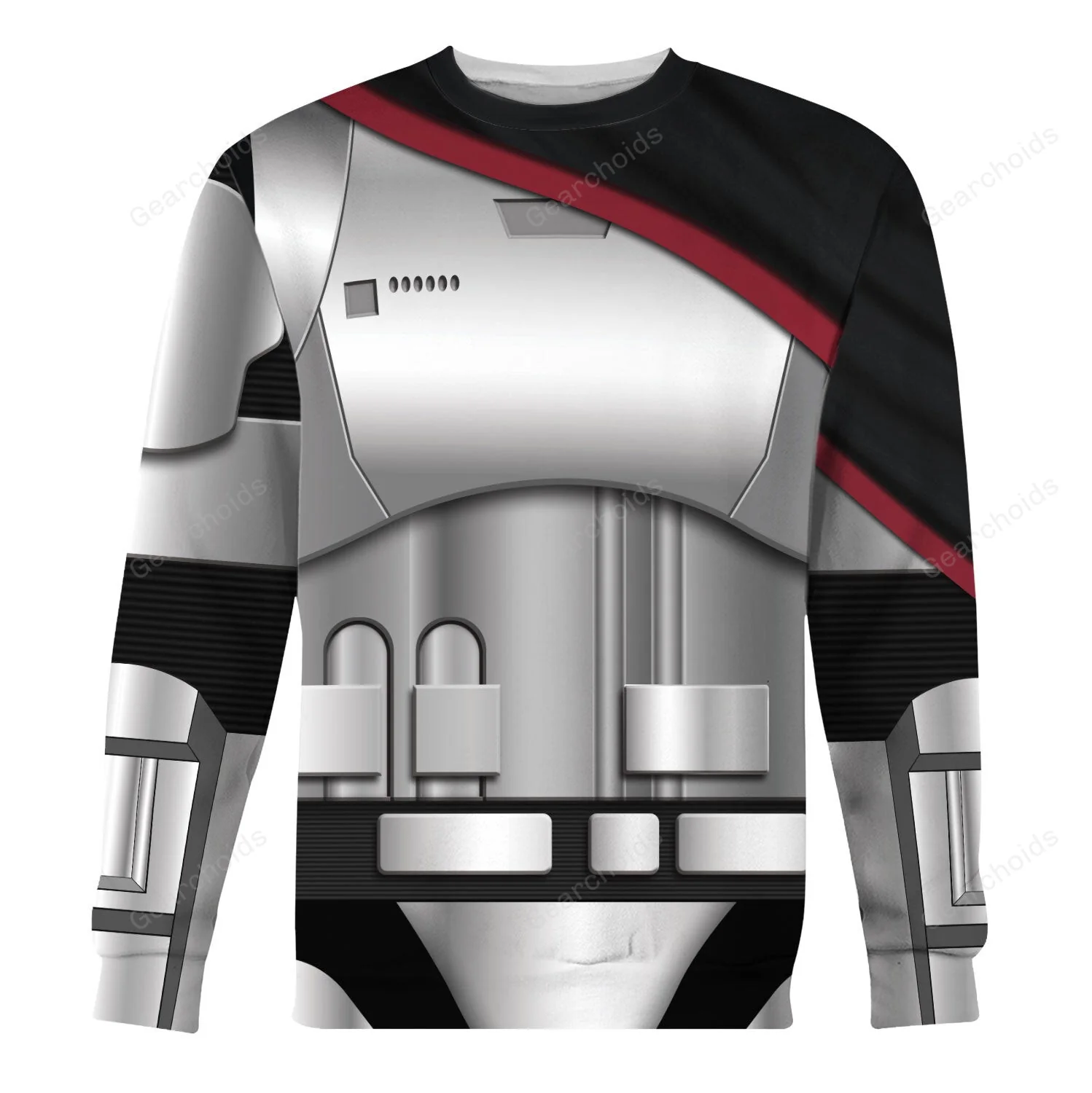Stwa Captain Phasma's Armor Hoodie Sweatshirt Sweatpants Tshirt Hawaiian shirt CSSWR078 - Image 4