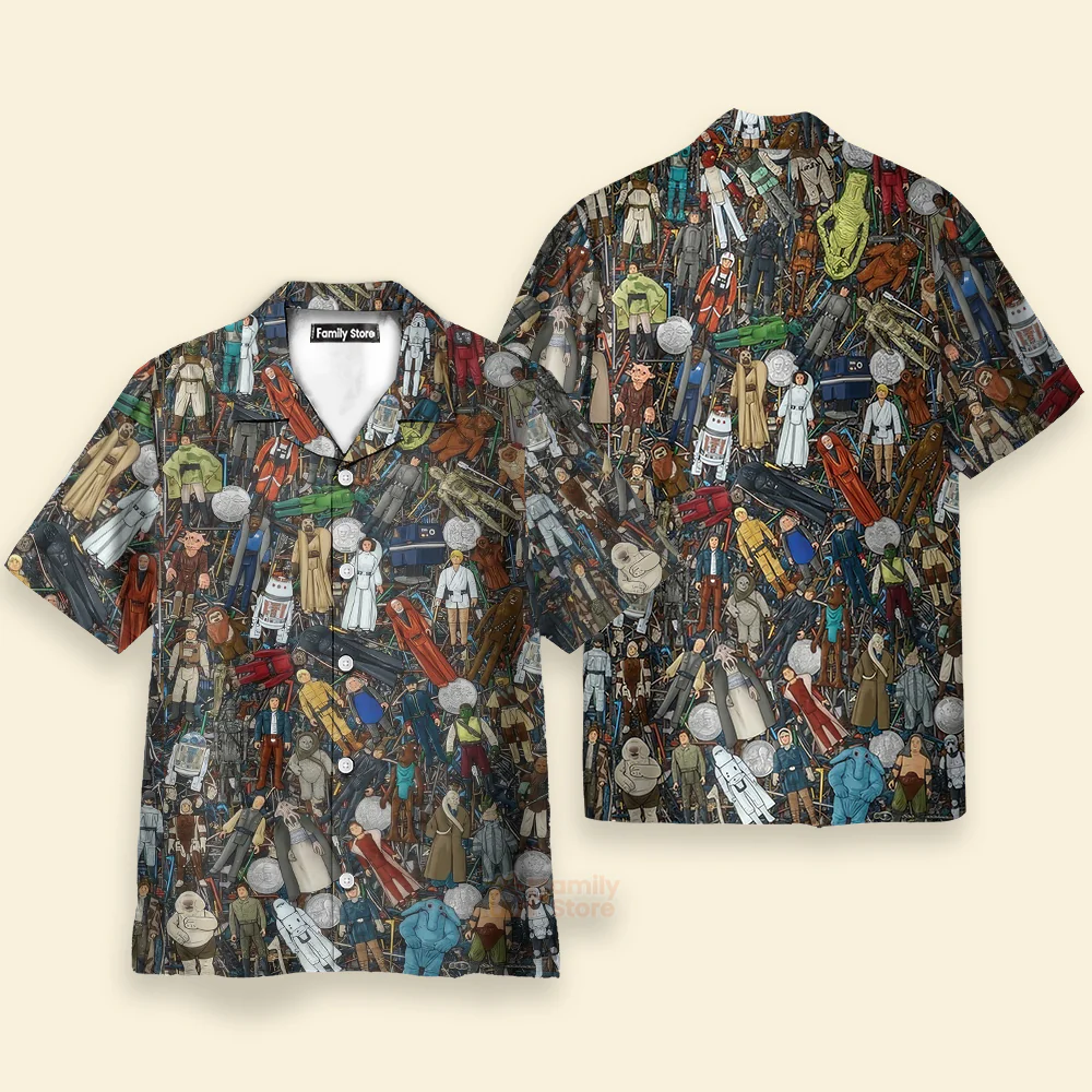 Stwa Characters Figures Hawaiian Shirt - Image 2