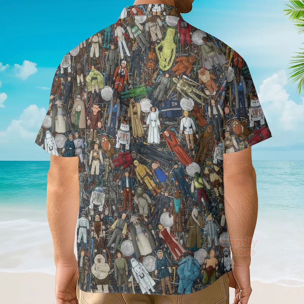 Stwa Characters Figures Hawaiian Shirt - Image 4