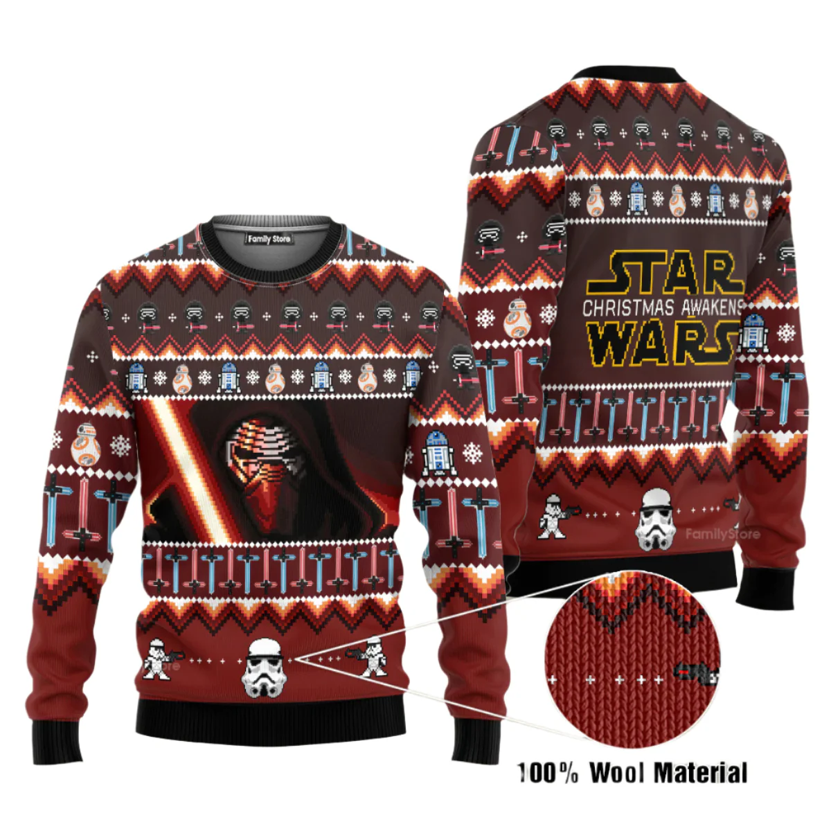 Stwa Christmas Awakens - Ugly Christmas Sweater - Image 3