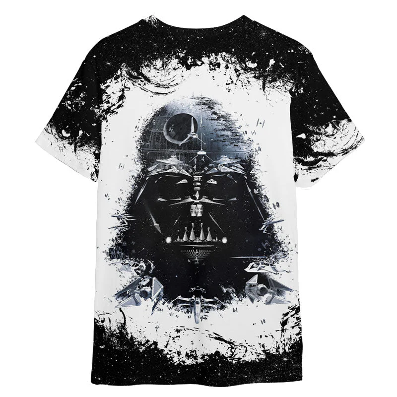 Stwa Darth Vader Black & White - 3D T-shirt - Image 2