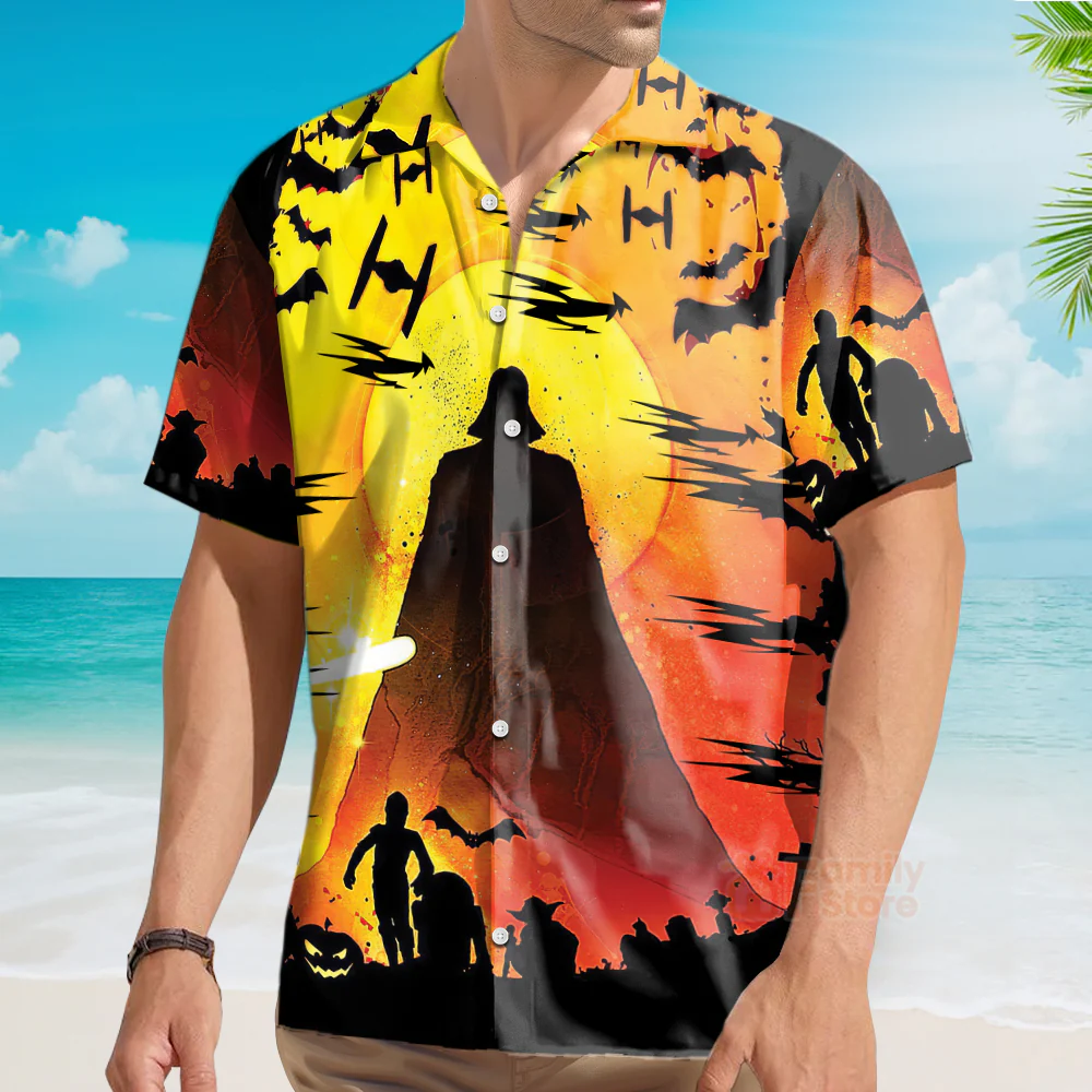 Stwa Darth Vader Halloween Hawaiian Shirt - Image 3