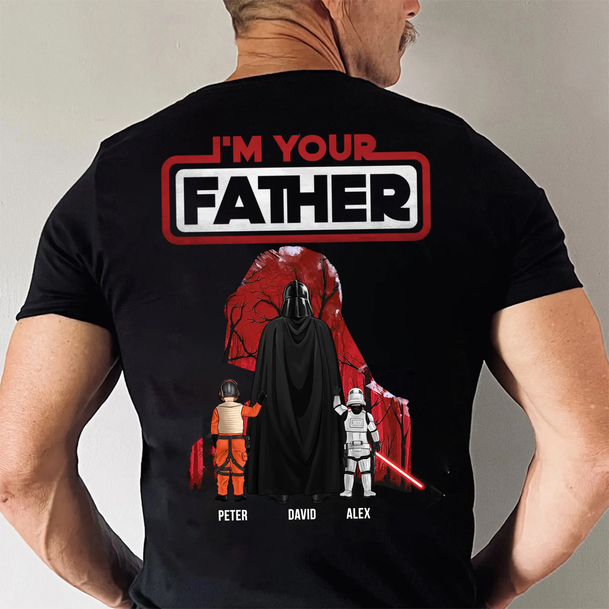 Stwa I'm Their Father - Gift For Dad, Husband, Father's Day - Personalized Shirt 2 Side - Image 3