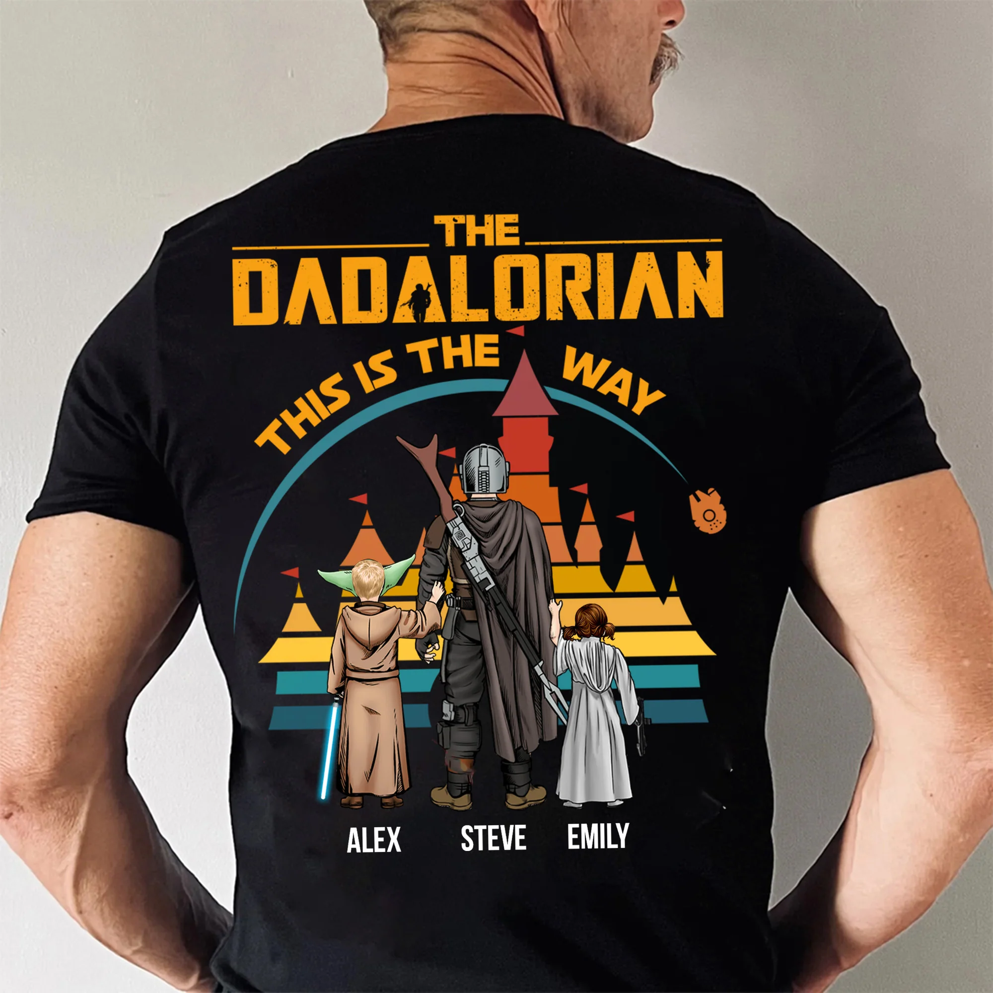 Stwa My Dad My Myth My Legend - Gift For Father's Day - Personalized Shirt 2 Side - Image 3