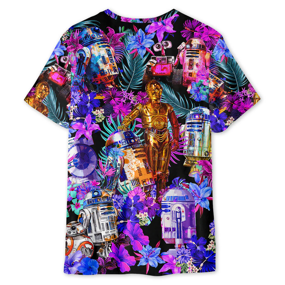 Stwa Special R2-D2 With Friends Synthwave - 3D T-shirt - Image 2