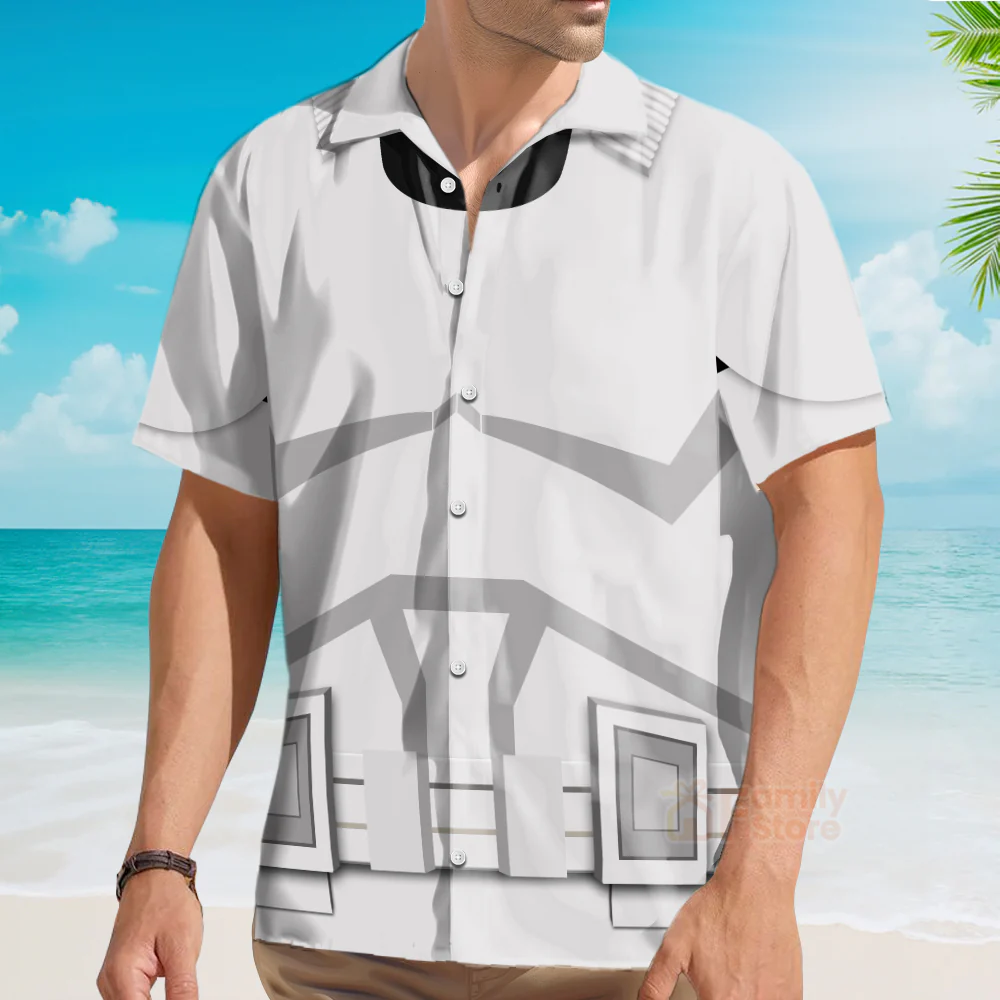 Stwa Stormtrooper Cosplay Hawaiian Shirt - Image 3