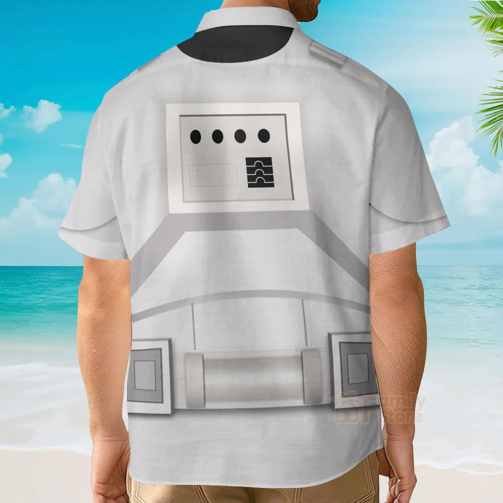 Stwa Stormtrooper Cosplay Hawaiian Shirt - Image 4