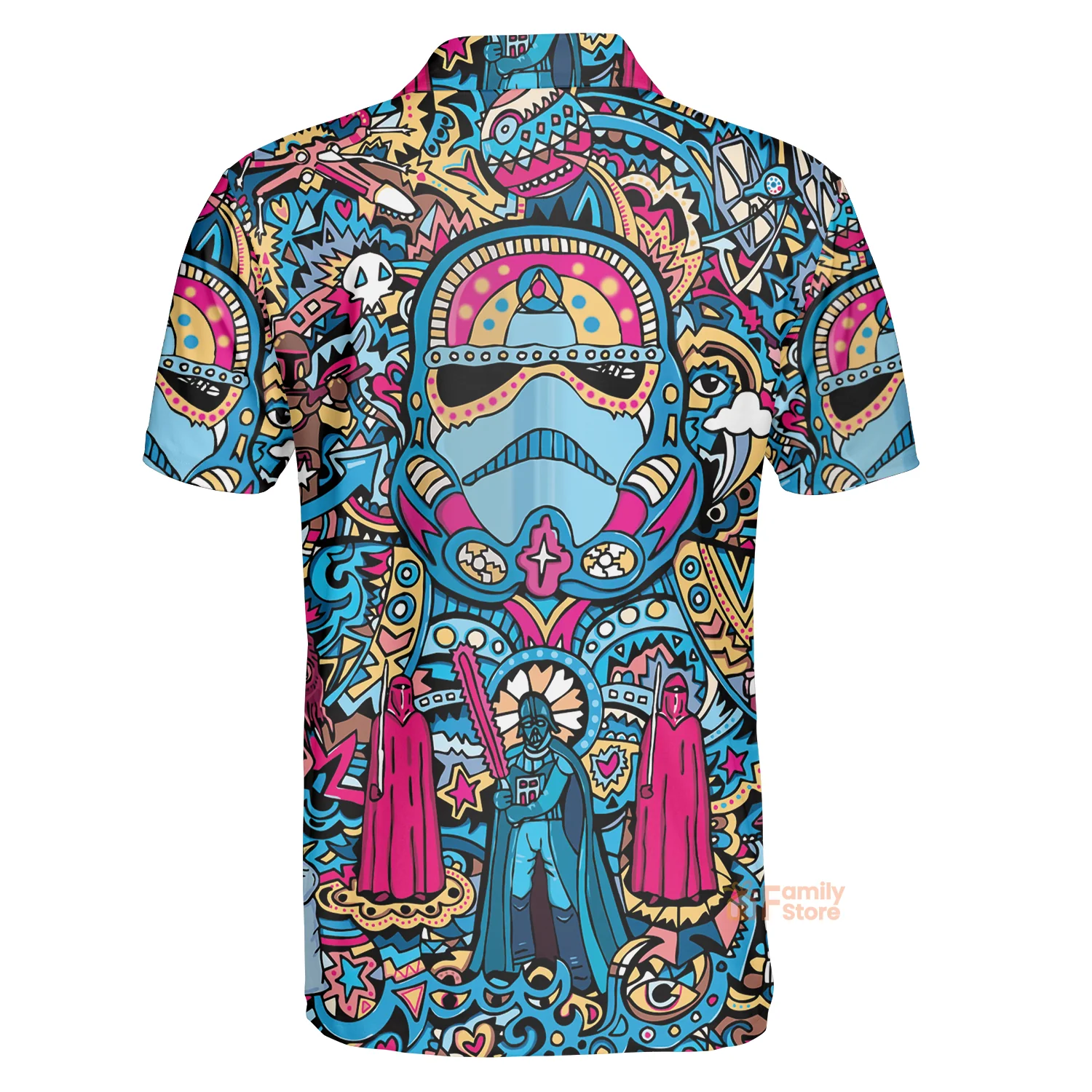 Stwa Stormtrooper Psychedelic Polo Shirt - Gift For Fans - Image 2
